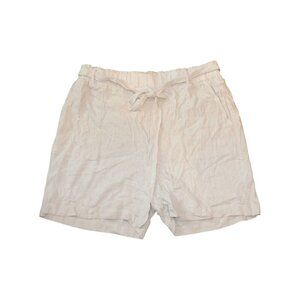 Everly Grey Linen Shorts, XL
